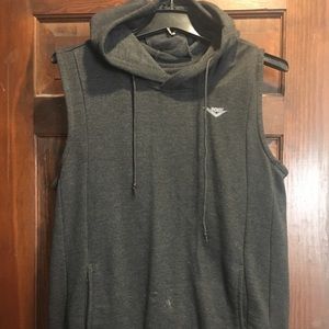 Sleeveless Hoodie Mens Large